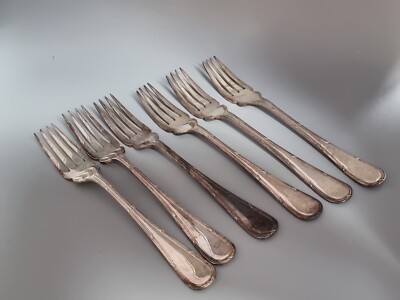 Alex Clark Co Welbeck Fischgabeln x 6 Länge: 18 cm Vintage