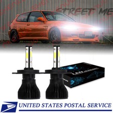 For Honda Civic 1992-2003 - 6000k Led Headlight Bulb High Low Beam Kit H4 9003