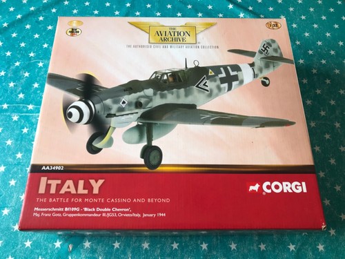 Corgi Aviation Archive Messerschmitt Bf109G Black Double Chevron 1944 1:32 scale