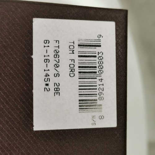 Tom Ford Gold Pilot occhiali da sole metallo da uomo marrone andine TF 670 28E FT0670 - Foto 12 di 12