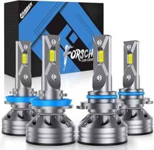 Fahren 4-Pack H11/H8/H9 & 9005/HB3 LED Light Bulbs 130W 60000LM 6500K Cool White