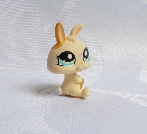 Littlest Pet Shop LPS # 75 Bunny Rabbit Lapin blanc et orange