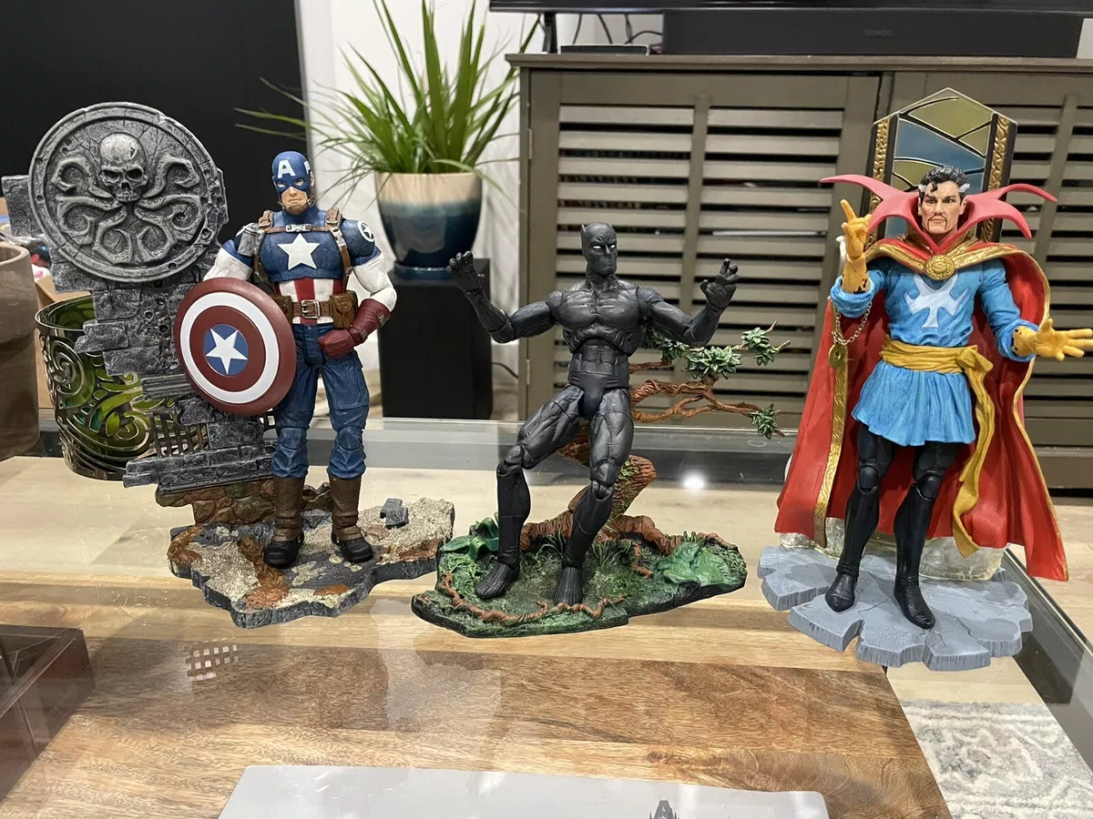 Diamond Marvel Select Exclusive Lot Captain America Black Panther Doctor Strange