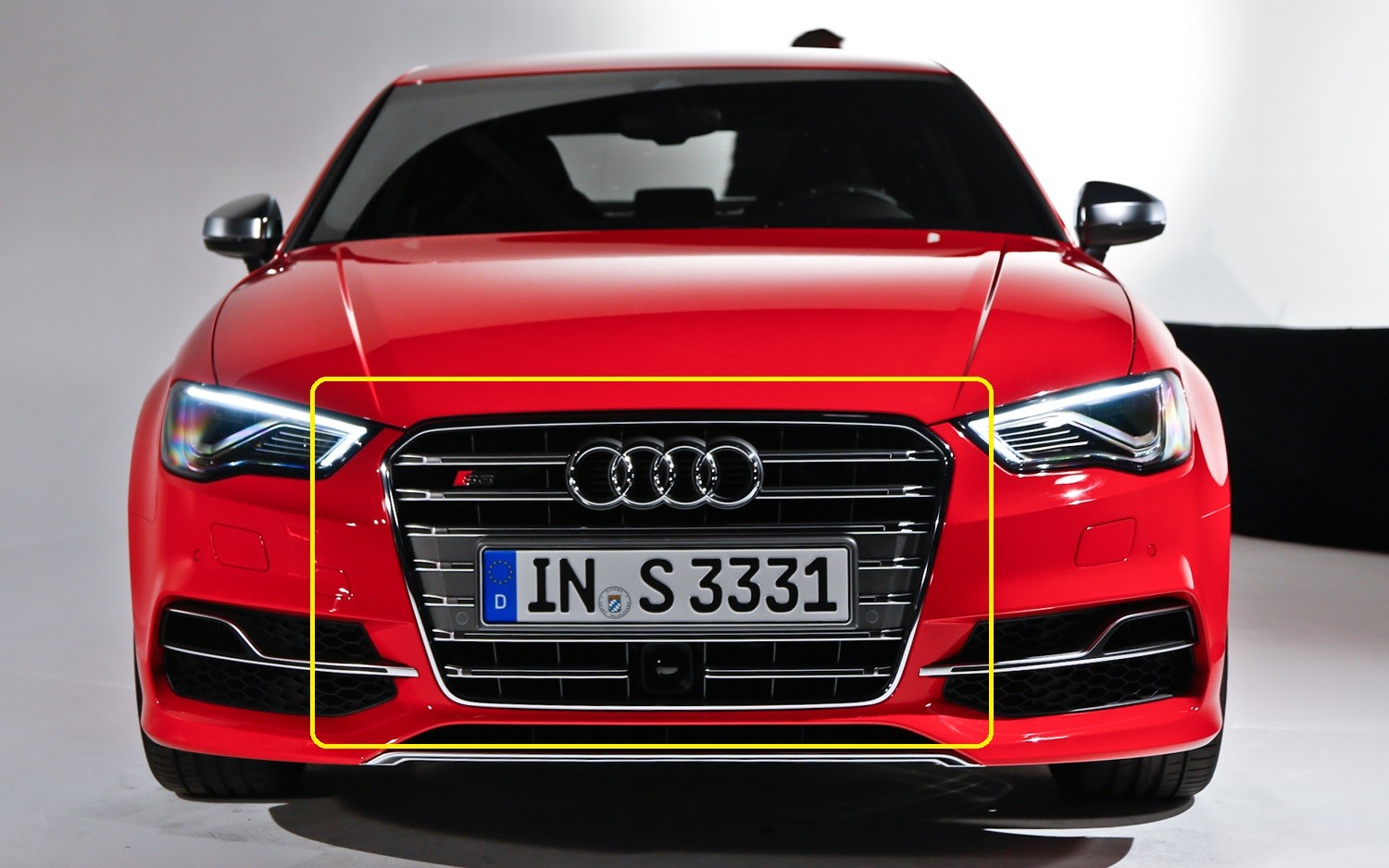 Audi A3 S3 8v Original Chrome Front Grille Grill With Licence  