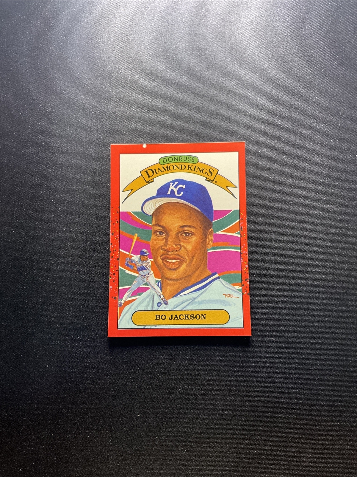 RARE 1989 Donruss BO JACKSON Diamond Kings 1 Multiple White Dot Print