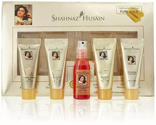Shahnaz Husain Ayurvedic 24 Cart Gold Anti Aging Timeless Youth Gold Facial Kit. - Picture 3 of 8