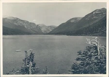 News Photo Canada Waterton Lares National Park Beautiful Mountains 7x9 Vintage