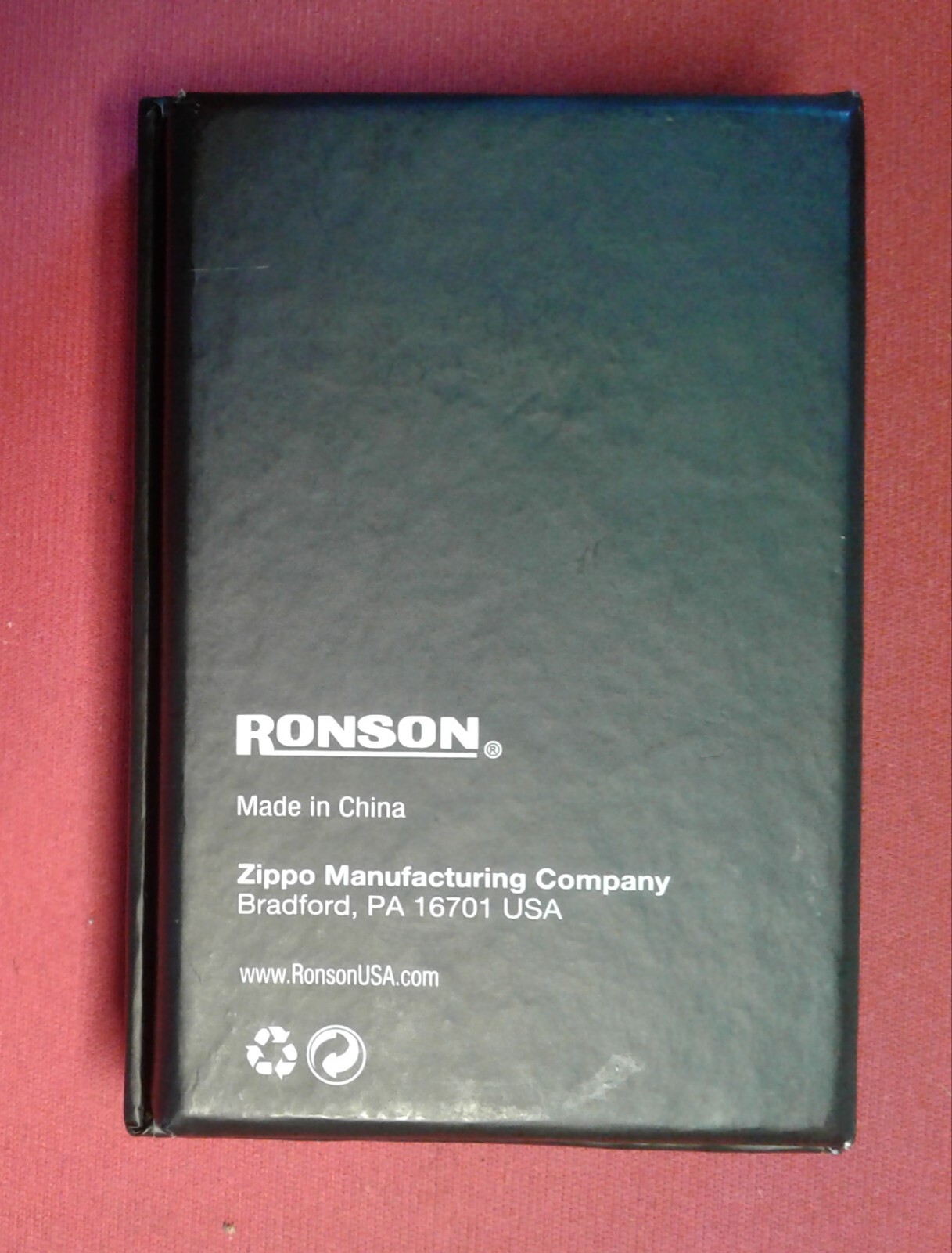 Ronson JETLITE Lighter Black with ACE of Spades Made by Zippo