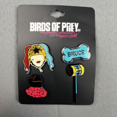 DC Comics Harley Quinn Birds of Prey Collectible Lapel Pin Set Official Bioworld - Picture 1 of 4