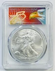 2002 $1 Silver Eagle PCGS MS70 Cleveland Eagle with sun