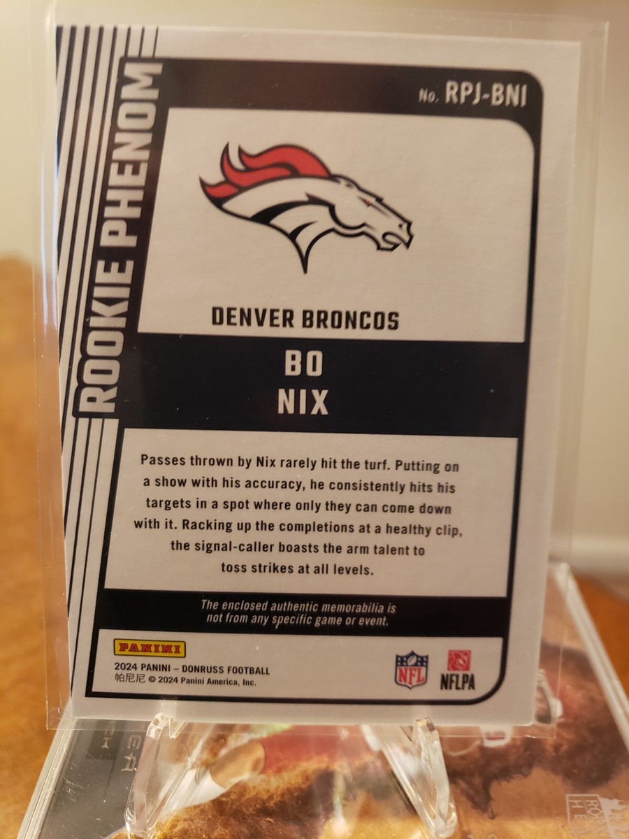 2024 Donruss Bo Nix Rookie Phenom | eBay