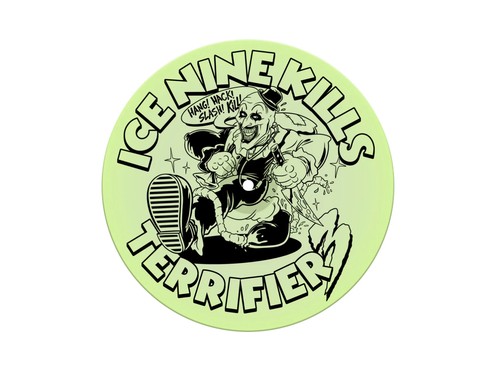 Ice Nine Kills A Work Of Art Glow-In-The-Dark Green Color 7" Vinyl 300 Terrifier - Picture 3 of 3