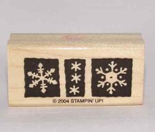 Snowflakes Single Border Rubber Stamp Christmas Holiday by Stampin Up Free Ship