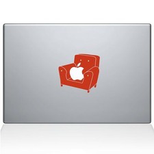 The Decal Guru 0215-MAC-15X-BRO Couch Apple MacBook Decal Vinyl Sticker - 15"...