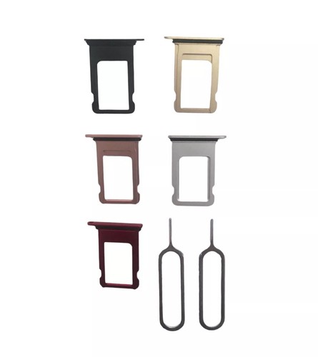 Iphone 6/6s/7/8/Plus/X Sim Card  Tray With Sim Eject Tool, All Colors - Picture 2 of 8