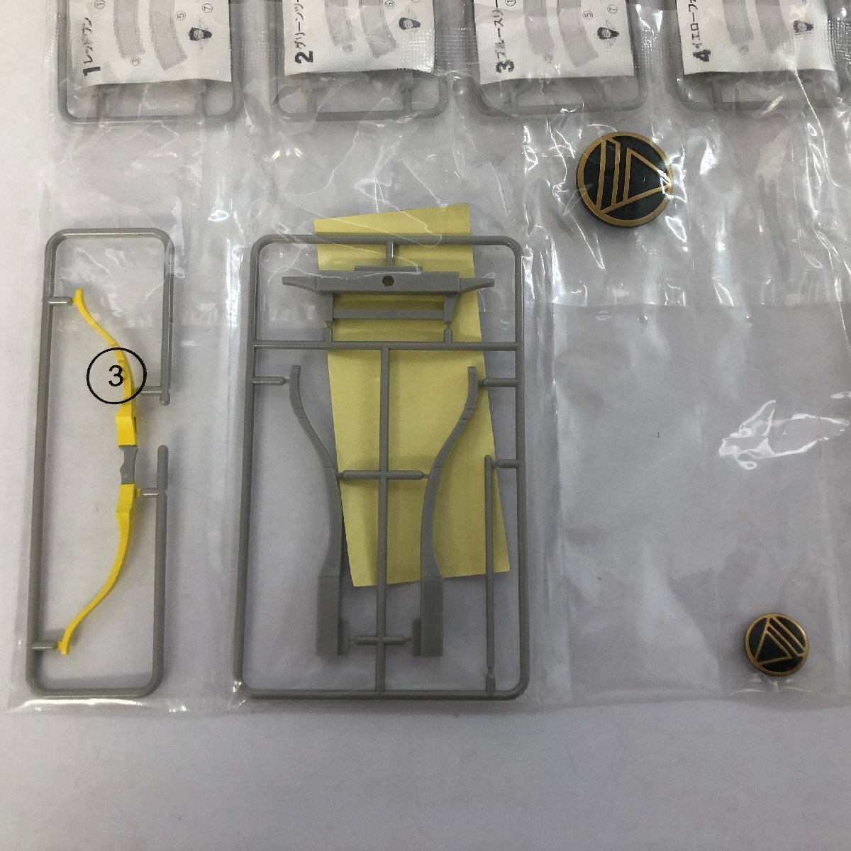 Lot 5 figurines Bandai SHODO SUPER Electronic Bioman 3 LIVEMAN se