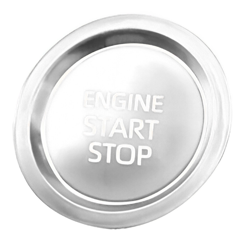 Couvercle Bouton Start/Stop Voiture - Alliage Zinc - Protection Anti-Rayures - Design Carbon - 5x4 Cm - 2