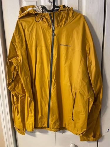 Eddie Bauer Rain Jacket Yellow Large | eBay