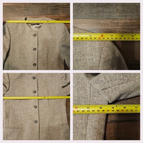 Vintage Laura Ashley Wool Tweed Blazer made Gr. Britain Womens size US 6 UK 10 - Picture 9 of 10