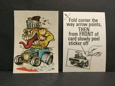 1973 Donruss Fabulous Odd Rods Sticker 11