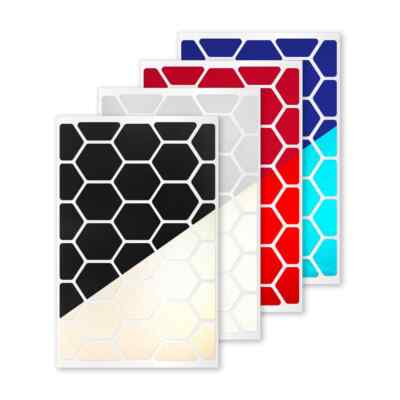 reflexsticker Hexagon | 6 Farben | reflektierende Aufkleber | Reflektor Fahrrad