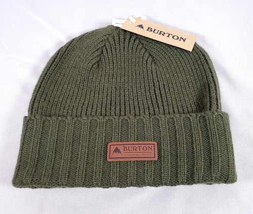 BURTON Green Knitted Beanie Cap NWT | eBay