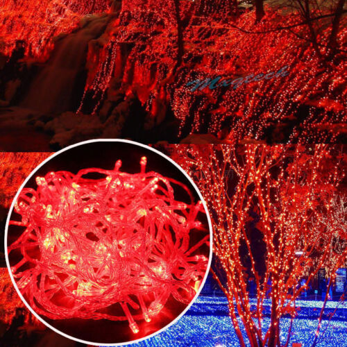 led fairy lights plug in string christmas tree party multi colored xmas rgb - Picture 30 of 33