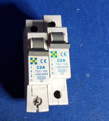 CLIPSAL TSC-106 6A 6AMP C TYP C6 EINPOLIG SP 1P MCB SICHERUNGSSCHALTER