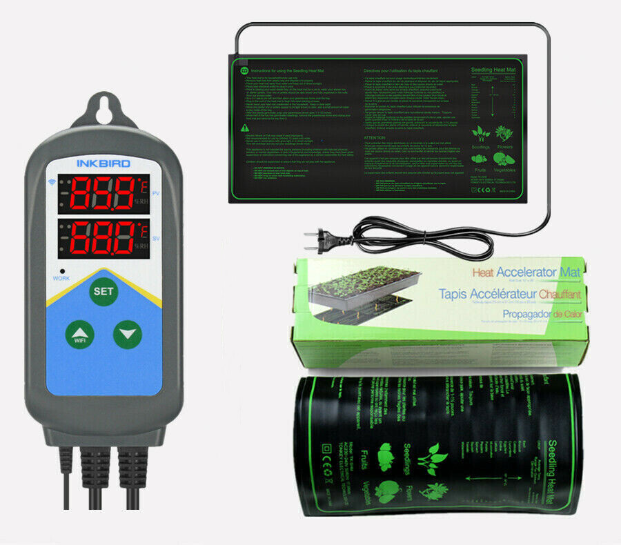 Propagation Heat Mat Seedlings Seed Germination Inkbird Temp Control