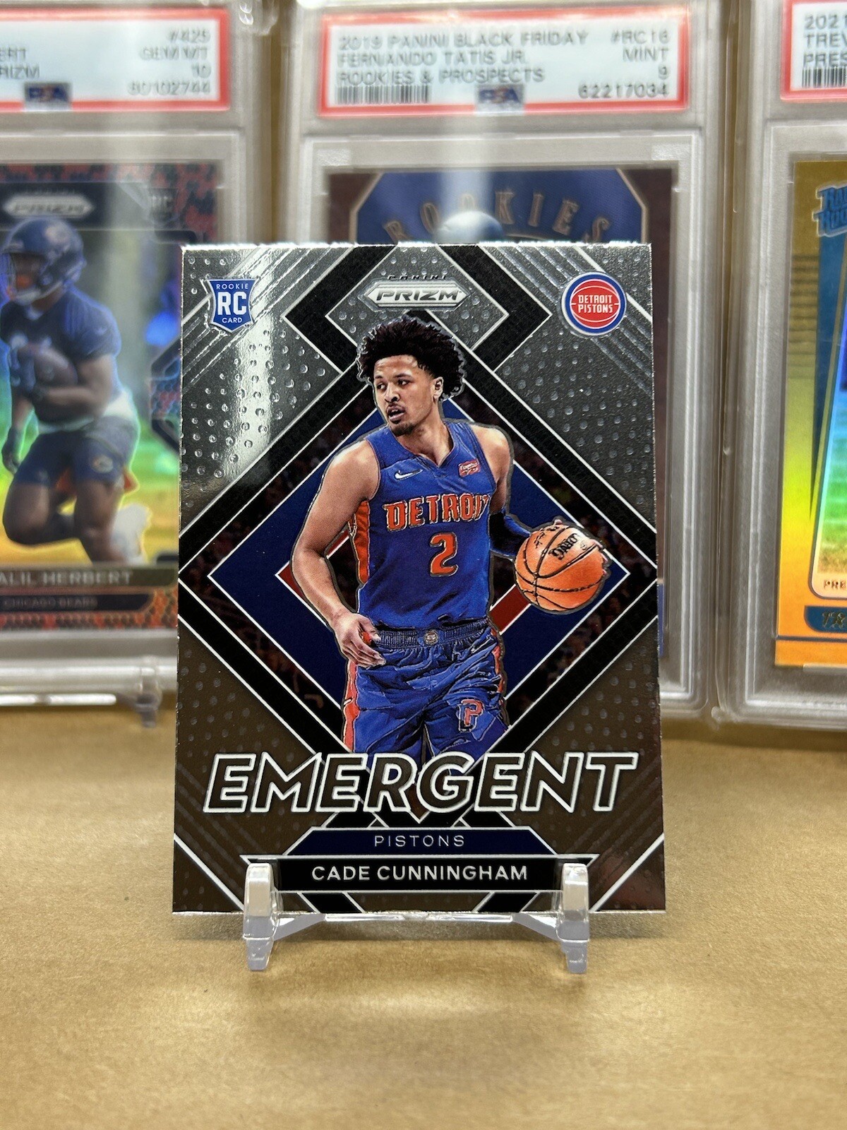 2021-22 PRIZM BASKETBALL CADE CUNNINGHAM EMERGENT ROOKIE CARD RC #22