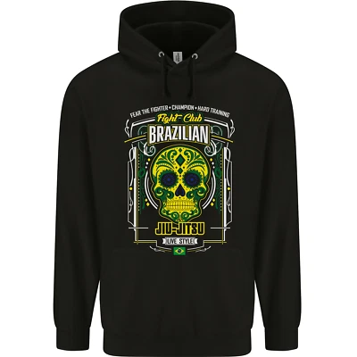AWDIS Brazilian Jiu Jitsu Totenkopf MMA Kampfsport Kinder Kids Hoodie