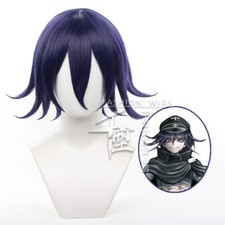 Danganronpa V3 Ouma Kokichi Short Wigs Cosplay Party Heat Resistant Hair Wig