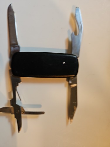 Vintage Collectible Pocket Multi Tool Rostfrei Black German Rust Free Stainless - Picture 8 of 11