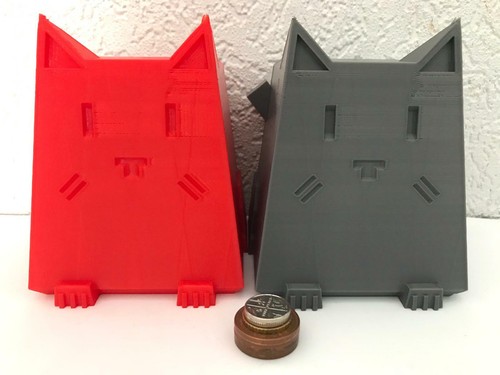 Large Fat Cat Money Box Perfect Unique Gift Him Her Moggie Piggy Bank Coin UK 3d - Picture 2 of 7