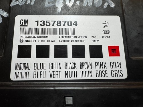 BODY CONTROL MODULE P/N 13578704 , 2011 2012 2013 CHEVOLET EQUINOX - Picture 2 of 6