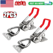 2 PCS Steel Toggle Latch Catch Adjustable Lock Clamp Anti-rust Clip For Box Case