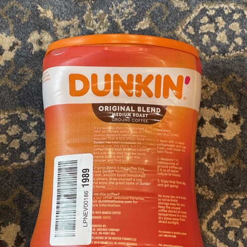 Dunkin' Original Blend Medium Roast Ground Coffee, 30 Ounce - Picture 2 of 3
