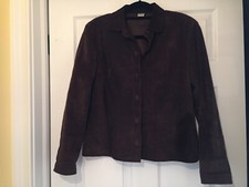 Marlboro Cowboy Chronicles S Womens Suede Leather Jacket Brown Lined