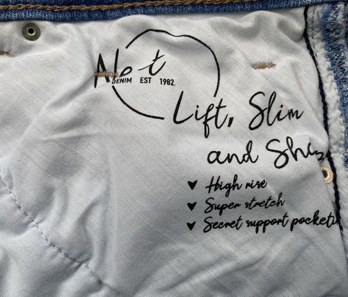 Ladies NEXT Lift Slim & Shape jeans size 15 R waist 33 leg 30 High Rise Skinny - Picture 9 of 11