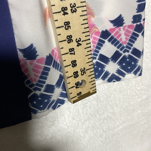 Petticoat Alley Womens Multicolor Vneck Dress Size Large Artsy Geometric Preppy - Picture 5 of 6