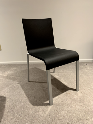 Vitra .03 stacking chair Maarten Van Severen, 1998 Black and