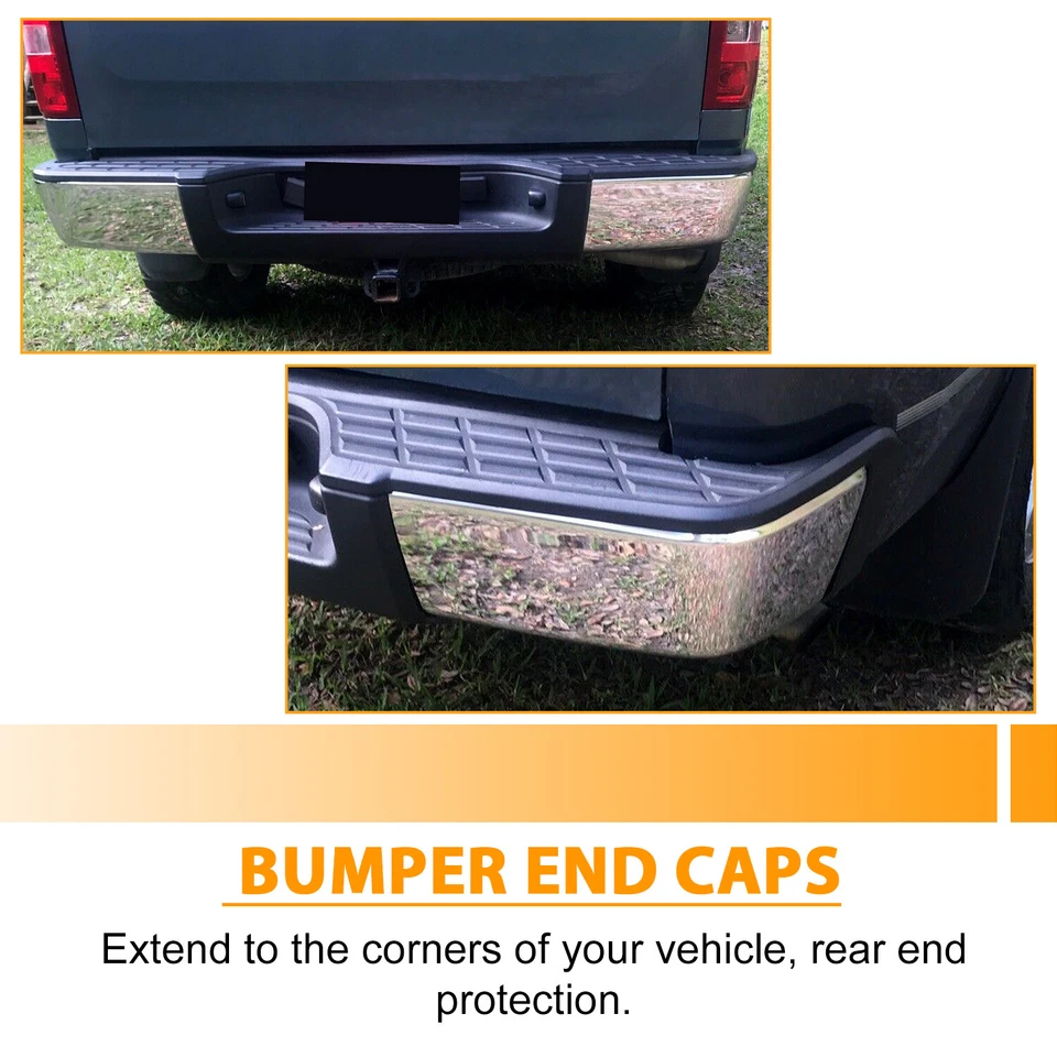 Chrome Rear Right Bumper End Cap For 2007-2014 Silverado Sierra 1500 2500 3500 - Image 4 of 4