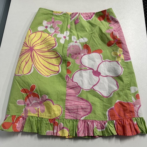 Lilly Pulitzer 12 Girls Skirt Floral (Some marks) Cotton/Lined 12 Kids size - Picture 11 of 14