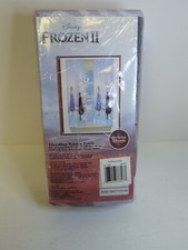 Disney Frozen II At Dusk 2 Microfiber 82 x 63 Window Panels w/ Ties Anna Elsa...