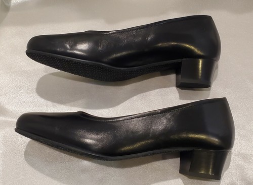 SAS Comfort Shoes Pumps Women size 9.5N Black Italian Leather & Sole NEW - Picture 5 of 7