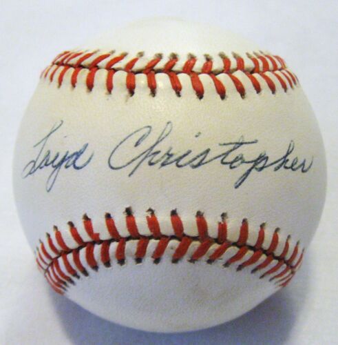 Baseball authentique dédicacé Loyd Christopher déc.91 PSA/ADN Cubs Red Sox - Photo 1/3