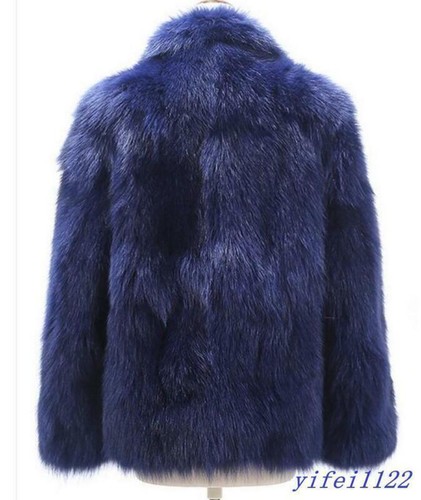 Winter Herren pelzige Kunstfellmäntel Revers dicke Oberbekleidung kurze lässige elegante Jacke - Bild 7 von 8