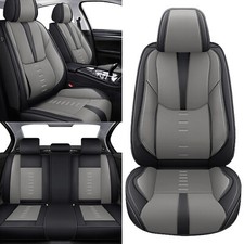 Car 5-seat Covers Faux Leather Full Set Pad For Toyota Tacoma Crew Cab 2007-2024