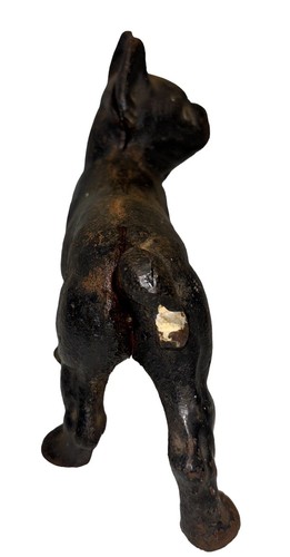 Antique Cast Iron Boston Terrier Bull Dog Doorstop 5.25โ Tall 5.25โ Long ๐ฅ๐ฅ - Picture 4 of 9