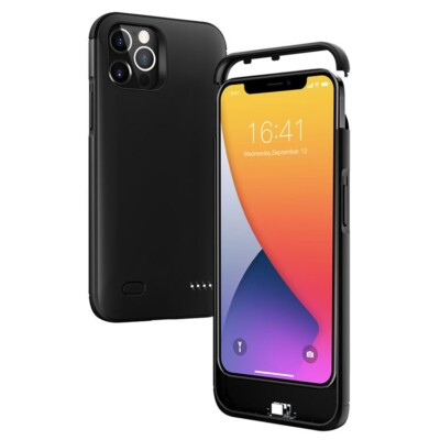 iPhone 12 Pro Akku-Schutzhülle / Hülle mit integrierter Powerbank 6200 mAh  